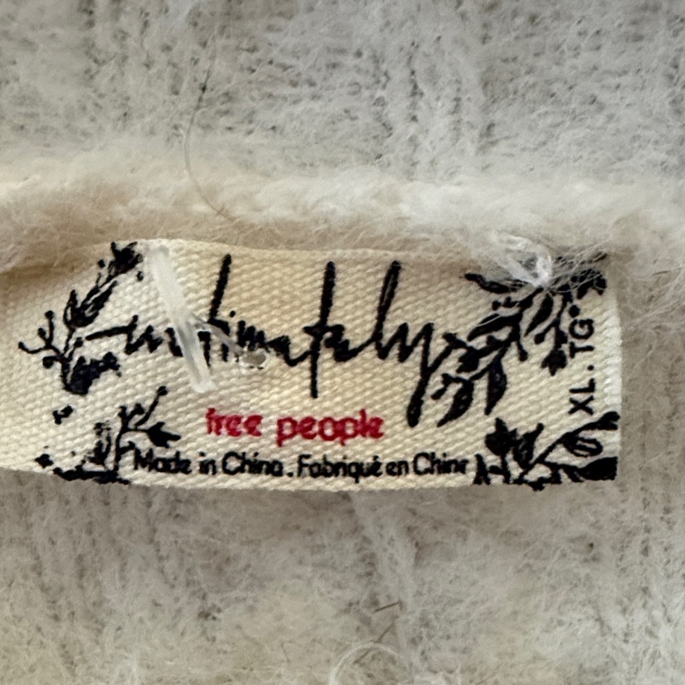 Free People Ivory Ribbed Sweater - Picture 5 of 9
